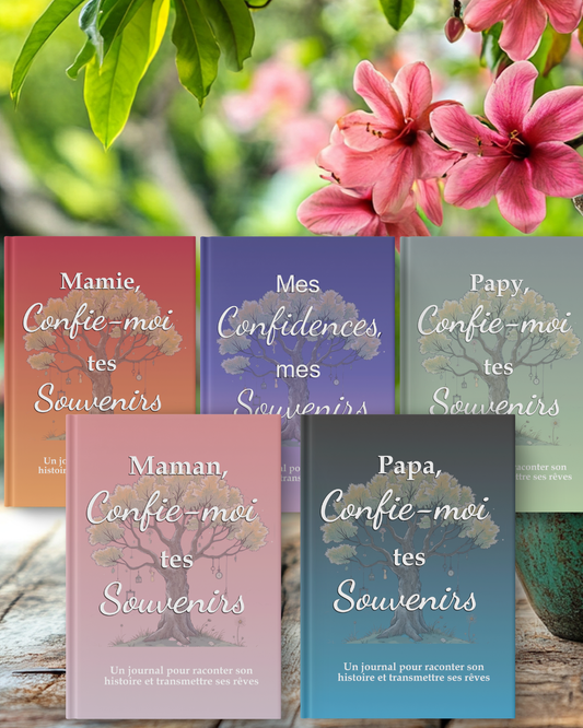 Confie-moi tes souvenirs, un journal pour raconter son histoire et transmettre ses rêves